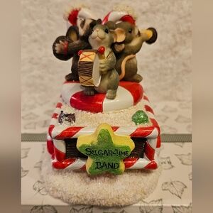 Charming Tails Figurine Sugar Time Band Float Retired